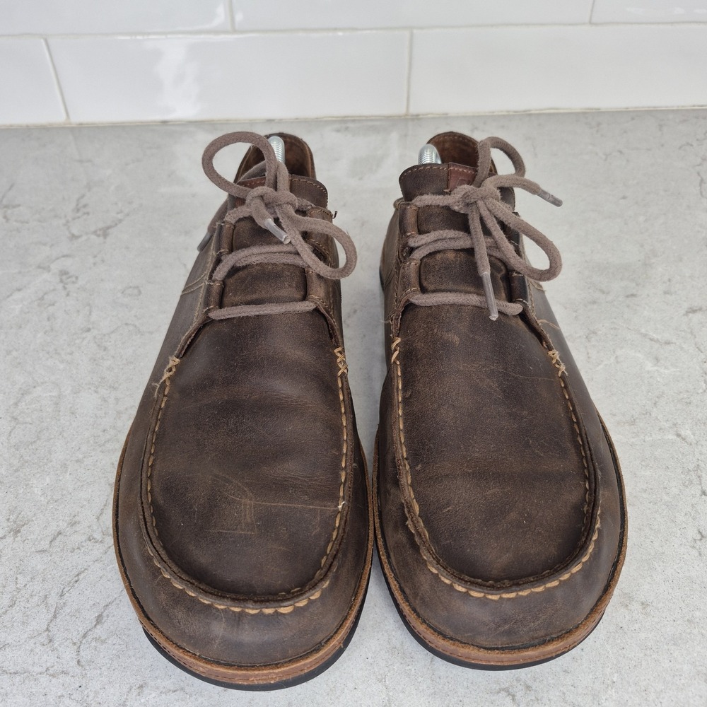 Olukai Shoes Ohana Lace Up Nubuck Men's Size 10.5‎ Slip On Brown - Picture 2 of 13